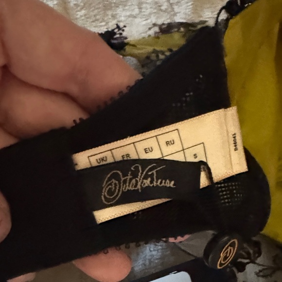 Dita Von Teese Hustler Hollywood green and Black Lace Garter Belt - Picture 3 of 11